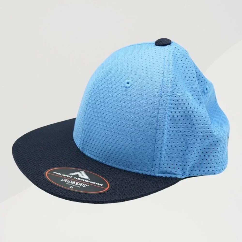 NEW Pacific Headwear Performance Polyester Air‎ Jersey Kids XS Flexfit Cap Es818